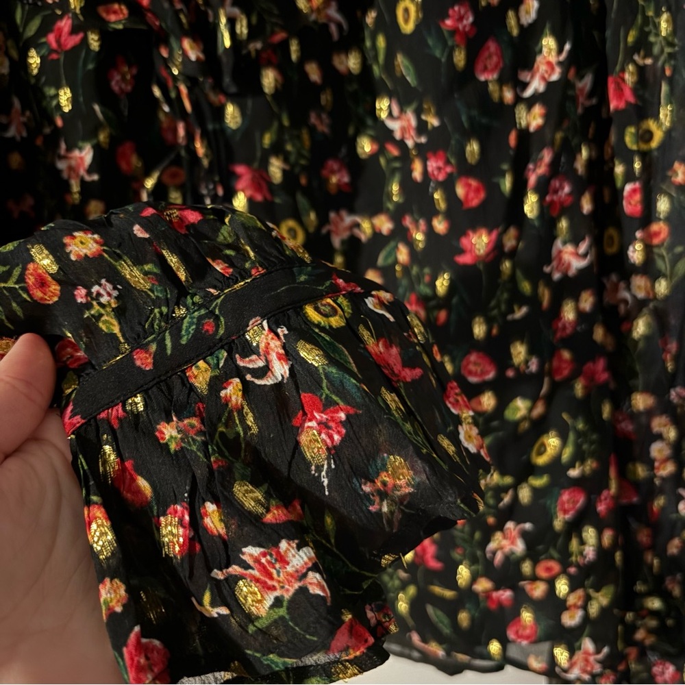 J.Crew Ruffle Floral Top - Picture 8 of 9
